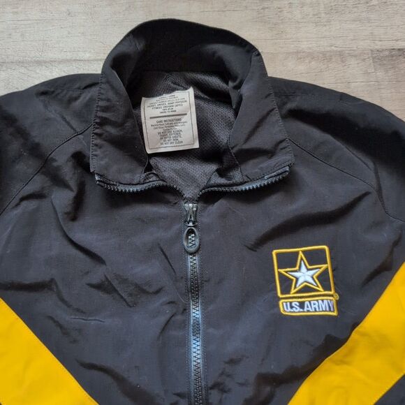 Size Small S U.S. Army Full Zip Up Windbreaker Fleece Jacket - Picture 5 of 5